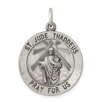 925 Sterling Silver Saint Jude Thaddeus Medal