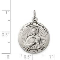 Goldia Sterling Silver Saint Jude Thaddeus Medal