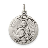 Goldia Sterling Silver Saint Jude Thaddeus Medal