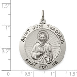 925 Sterling Silver Saint Jude Thaddeus Medal