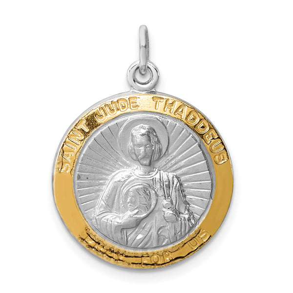 Goldia Sterling Silver Saint Jude Thaddeus Medal