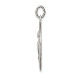 Sterling silver Saint Jude Thaddeus Medal Necklace, 24"