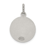 Saris and Things 925 Sterling Silver Antiqued Saint Michael Medal