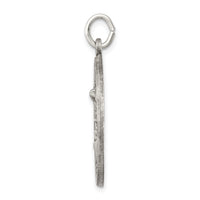 35 mm Sterling Silver Antiqued Saint Michael Medal