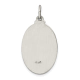 Saris and Things 925 Sterling Silver Antiqued Saint Anthony Medal