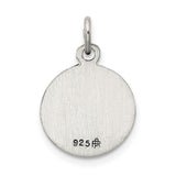 Sterling Silver Antiqued Saint Christopher Medal