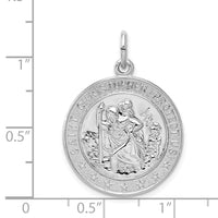 925 Sterling Silver Saint Christopher Medal