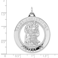 Saris and Things 925 Sterling Silver Saint Christopher Medal