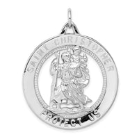 Saris and Things 925 Sterling Silver Saint Christopher Medal
