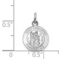 Saris and Things 925 Sterling Silver Saint Christopher Medal