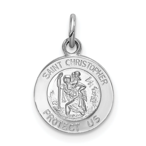 Saris and Things 925 Sterling Silver Saint Christopher Medal