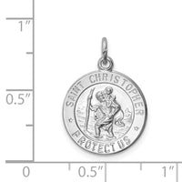 Saris and Things 925 Sterling Silver Saint Christopher Medal