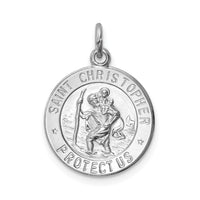 Saris and Things 925 Sterling Silver Saint Christopher Medal