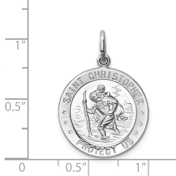 25 mm Sterling Silver Saint Christopher Medal