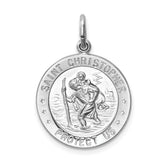 25 mm Sterling Silver Saint Christopher Medal
