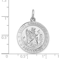 Saris and Things 925 Sterling Silver Saint Christopher Medal