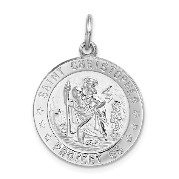 Saris and Things 925 Sterling Silver Saint Christopher Medal