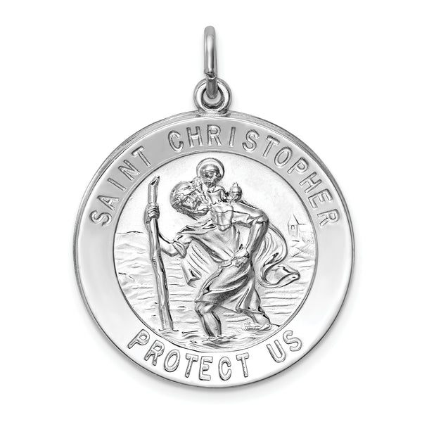 Saris and Things 925 Sterling Silver Saint Christopher Medal
