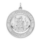 Saris and Things 925 Sterling Silver Saint Christopher Medal