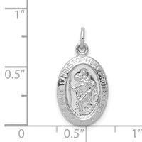 925 Sterling Silver Saint Christopher Medal