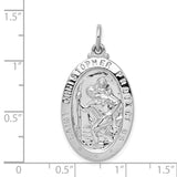 31 mm Sterling Silver Saint Christopher Medal