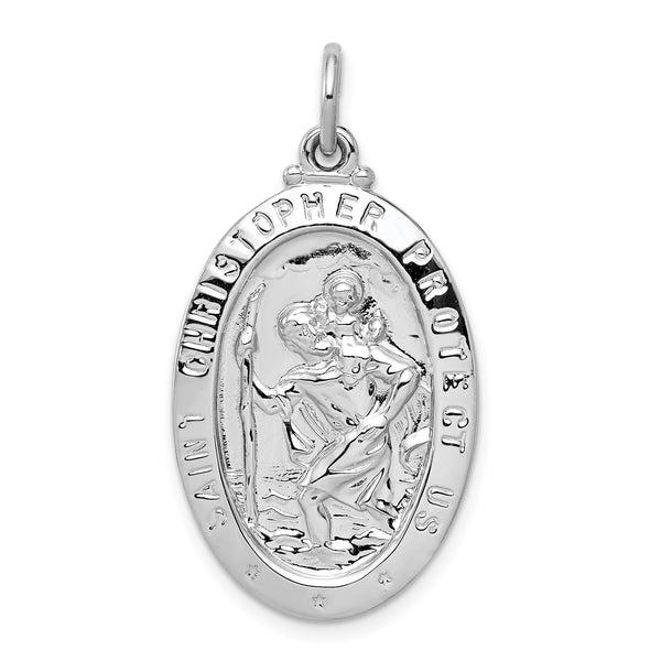 31 mm Sterling Silver Saint Christopher Medal