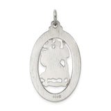 Saris and Things 925 Sterling Silver Saint Christopher Medal