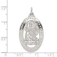 Saris and Things 925 Sterling Silver Saint Christopher Medal