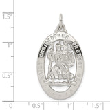 Saris and Things 925 Sterling Silver Saint Christopher Medal