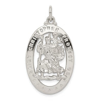 Saris and Things 925 Sterling Silver Saint Christopher Medal