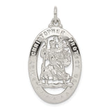 Saris and Things 925 Sterling Silver Saint Christopher Medal