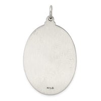 925 Sterling Silver Antiqued Saint Christopher Medal