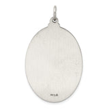 925 Sterling Silver Antiqued Saint Christopher Medal