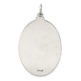 925 Sterling Silver Antiqued Saint Christopher Medal
