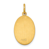 Saris and Things 925 Sterling Silver 24k Gold-plated Sterling Silver Saint Christopher Medal