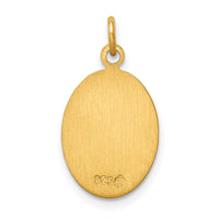 Saris and Things 925 Sterling Silver 24k Gold-plated Sterling Silver Saint Christopher Medal