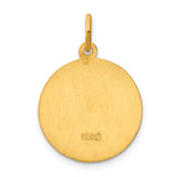 925 Sterling Silver 24k Gold-plated Sterling Silver Saint Christopher Medal
