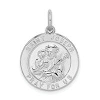 925 Sterling Silver Saint Joseph Medal