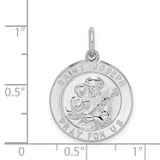 Saris and Things 925 Sterling Silver Saint Joseph Medal