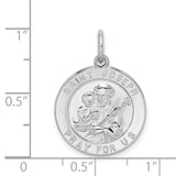 Saris and Things 925 Sterling Silver Saint Joseph Medal