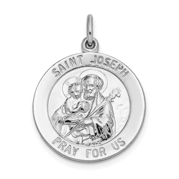 925 Sterling Silver Saint Joseph Medal