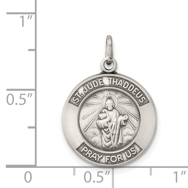 Goldia Sterling Silver Saint Jude Thaddeus Medal