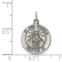 925 Sterling Silver Saint Jude Thaddeus Medal