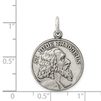 925 Sterling Silver Saint Jude Thaddeus Medal