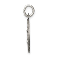 Saris and Things 925 Sterling Silver Antiqued Saint Lucy Medal