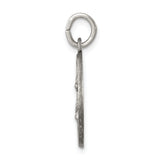Saris and Things 925 Sterling Silver Antiqued Saint Lucy Medal