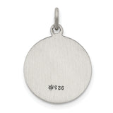 Saris and Things 925 Sterling Silver Antiqued Saint Luke Medal