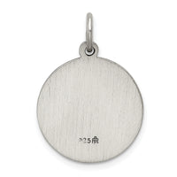 Saris and Things 925 Sterling Silver Antiqued Saint Luke Medal