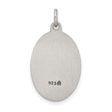 Saris and Things 925 Sterling Silver Antiqued Saint Anthony Medal