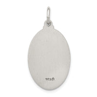 925 Sterling Silver Antiqued Saint Anthony Medal
